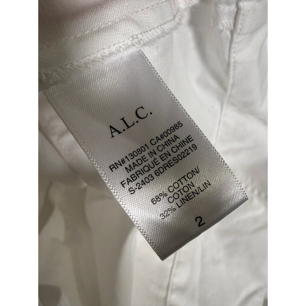 A.L.C. Ryan White Mini Dress Sz. 2 - Picture 9 of 10
